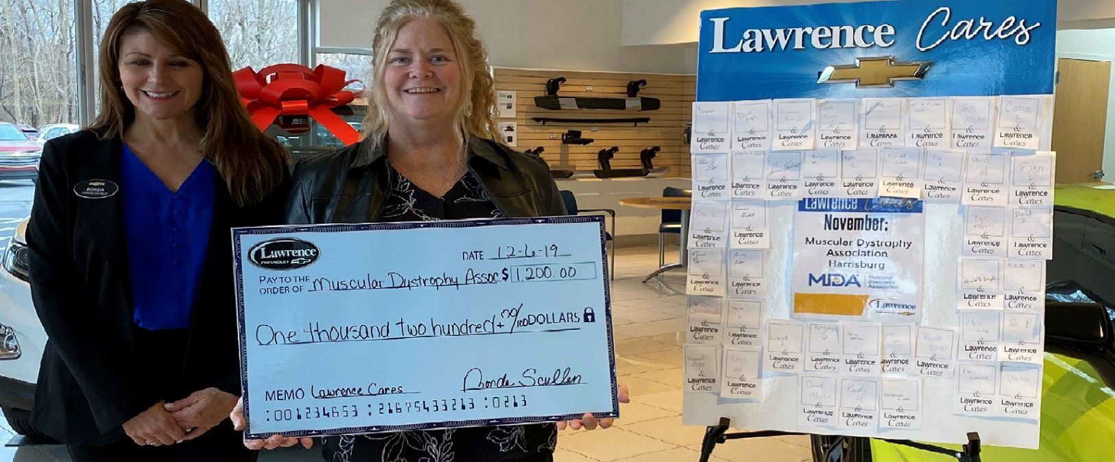 Lawrence Chevrolet donation